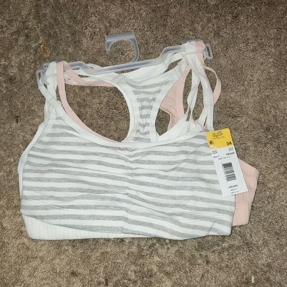 Fruit of the Loom Women's Spaghetti Strap Cotton Sports Bra, 3-Pack Size34 - Picture 6 of 8